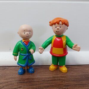 Vintage 2000 Leo 2.75" and Caillou Irwin‎ PVC Action Figure PBS Kids
